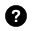 A black circle with a white question mark inside.