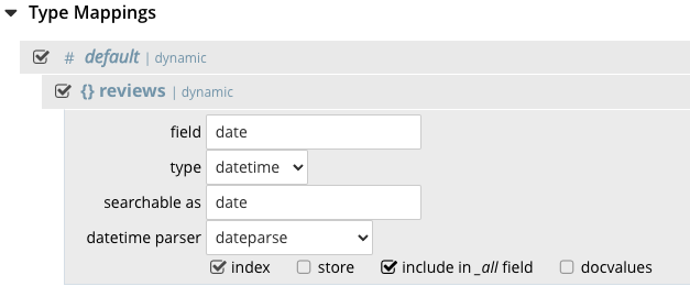 fts date time parser type mapping