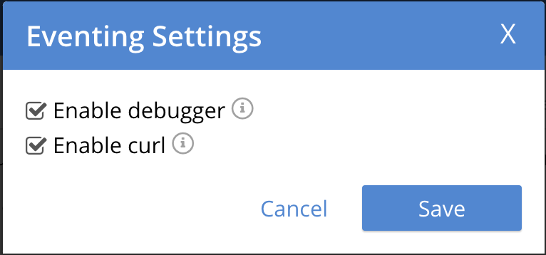 debugger 02 eventing settings