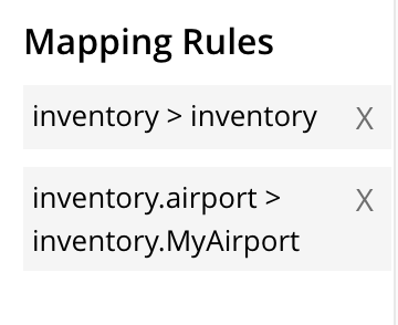 mapping rules