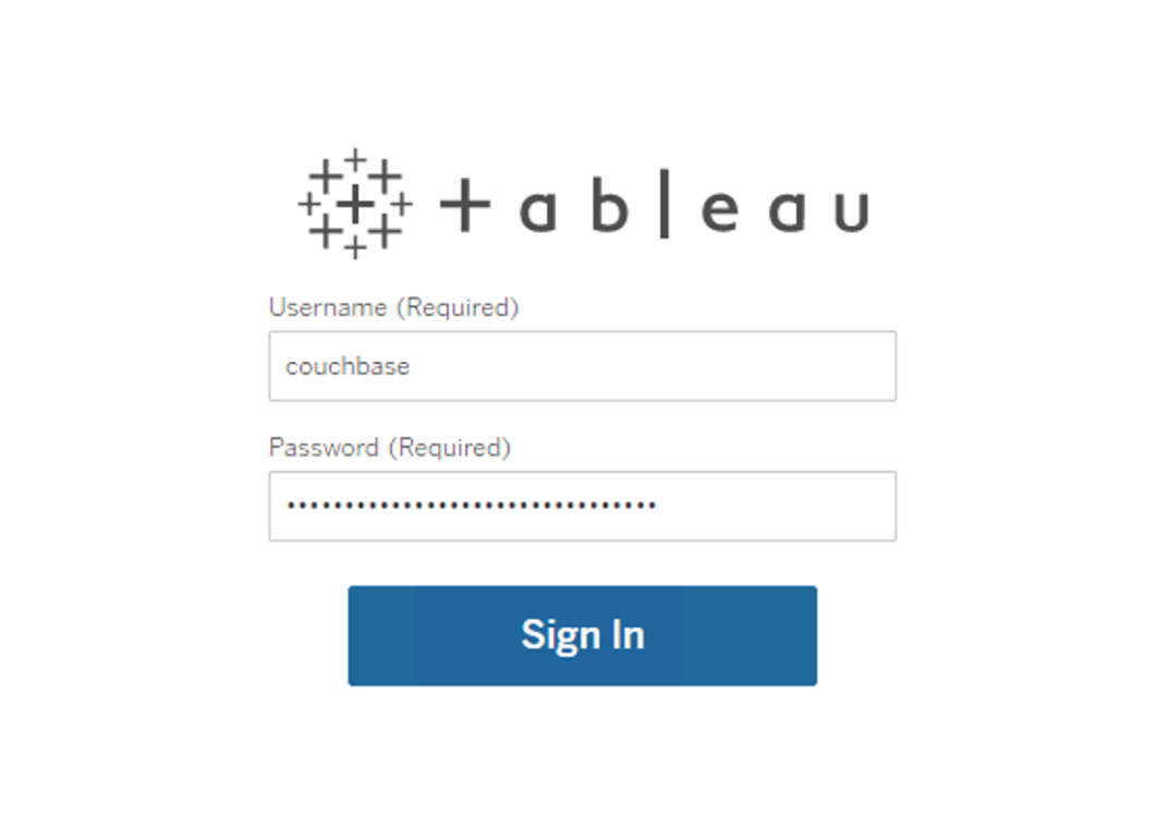 Tableau Server Login